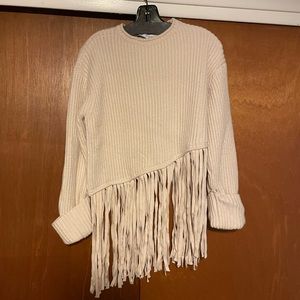 Zara fringe sweater